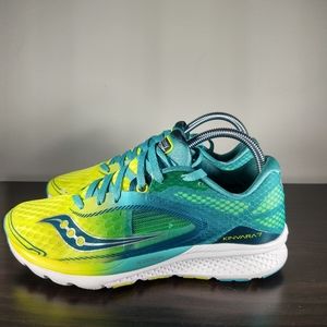 Saucony Womens Kinvara 7 S10298-1 Yellow/blue Running Shoes Sneakers Size 9